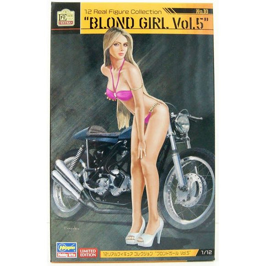 Hasegawa Real Figure Collection Blond Girl Vol.5 1/12 Scale Model Kit | Galactic Toys & Collectibles