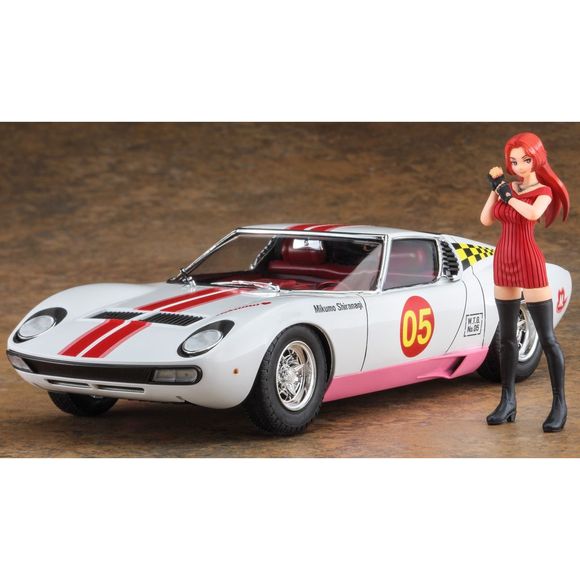 Hasegawa Wild Egg Girls No.05 Lamborghini 1/24 Scale Model Kit | Galactic Toys & Collectibles