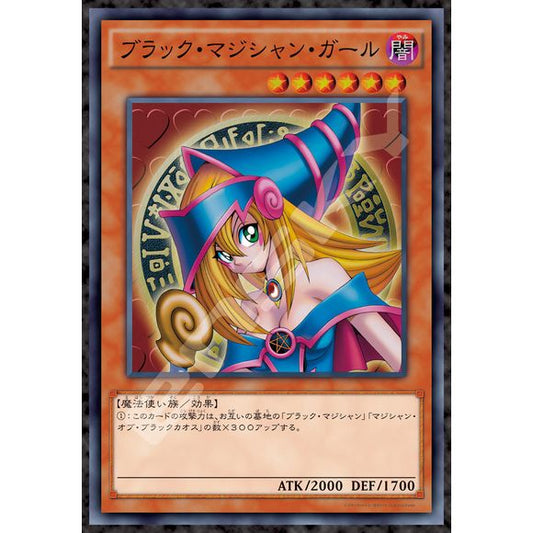 This jigsaw puzzle features the Dark Magician Girl card from "Yu-Gi-Oh! Duel Monsters;" it has 1,000 pieces, and will be 29 by 20in when completed. Place your order today!