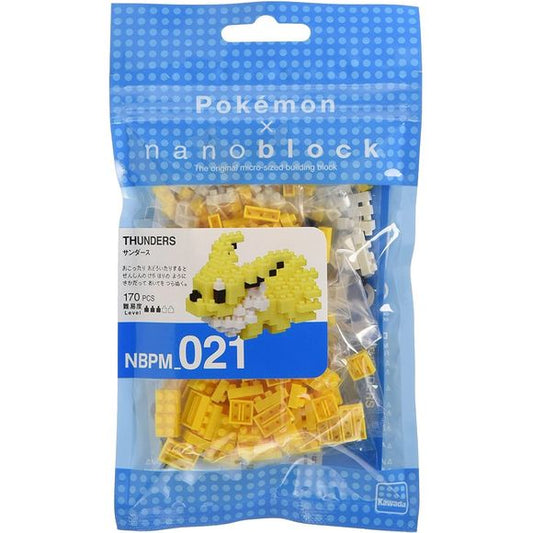 Kawada Nanoblock Pokemon Series Jolteon Micro-Sized Building Block Set