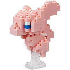 Nanoblock is a micro-sized building block designed in japan since 2008. Fun to build, Attractive to display, interesting to collect. a piece of nanoblock is the start of infinite creativity.

Mew from Nanoblock's Pokemon Collection series stands approximately 2.2" tall and has 90 pieces.

Difficulty: Based on a scale from 1 to 5. 1 being the easiest and 5 being most advanced. This model is based at a Level 2, for ages 8+. This kit features all the details one would expect and is fun and easy to build! This