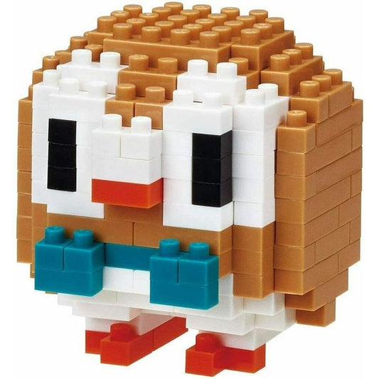 Nanoblock is a micro-=sized building block designed in japan since 2008. Fun to build, Attractive to display, interesting to collect. a piece of nanoblock is the start of infinite creativity. Rowlet from Nanoblock's Pokémon Collection Series stands approximately 2.3" tall and has 170 pieces
