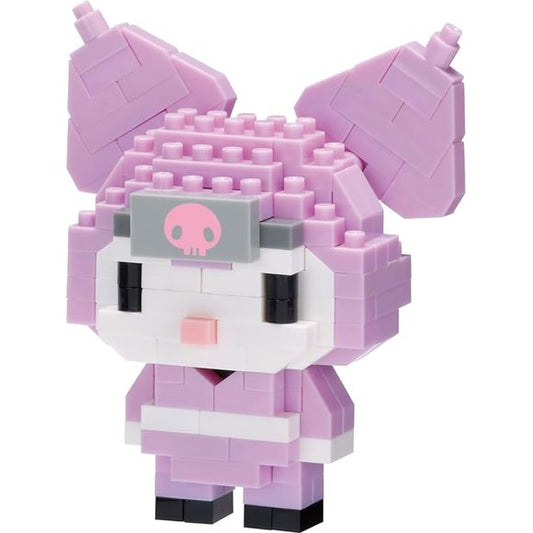 Kuromi (Ninja) from Nanoblock's Character Collection Series stands approximately 2.48" tall and has 160 pieces

Difficulty level is 2. This kit features all the details one would expect.