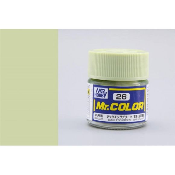 Mr Color paint, suitable for hand brushing & airbrushing, with good adhesion & fast drying is one of the finest scale modelling / hobby paints available. Solvent-based Acrylic, thin with Mr Color Thinner or Mr Color Levelling Thinner. Treat paint as a lacquer. 10ml screw top bottle.

1 - 2 coats are recommended when brush painting
2 - 3 coats when using an air brush - after diluting to a ratio of 1 (Mr.Color) : 1-2 (Mr. thinner).
Mix in 5 - 10% of Flat Base to make glossy colors semi-glossy.
Mix in 10