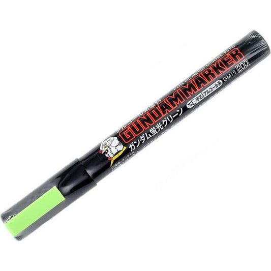 Gunze GSI Creos Mr. Hobby GM15 Fluorescent Green Gundam Marker | Galactic Toys & Collectibles