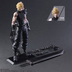 Cloud Strife from "Final Fantasy VII Rebirth" returns to the "Play Arts Kai" action-figure series from Square Enix with a new face part! His new expression is a carefully sculpted battle face, staring ahead with clenched teeth. He also has a total of nine interchangeable hands, plus his buster sword and a base for display.

[Figure Size]: Approximately 26.8cm (10.55") tall, 10cm (3.93") wide, 4.8cm (1.8") deep