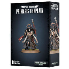 This multi-part plastic kit contains the parts necessary to assemble a Primaris Chaplain