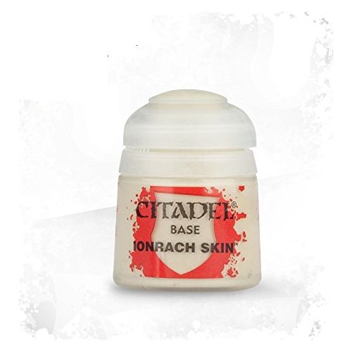 Citadel Base paints are high quality acrylic paints specially formulated for basecoating your Citadel miniatures quickly and easily. They are designed to give a smooth matte finish over black or white undercoats with a single layer. 

All of our paints are non-toxic, water-based acrylic that are designed for use on plastic, metal, and resin Citadel miniatures. One pot contains 12ml of base paint.
