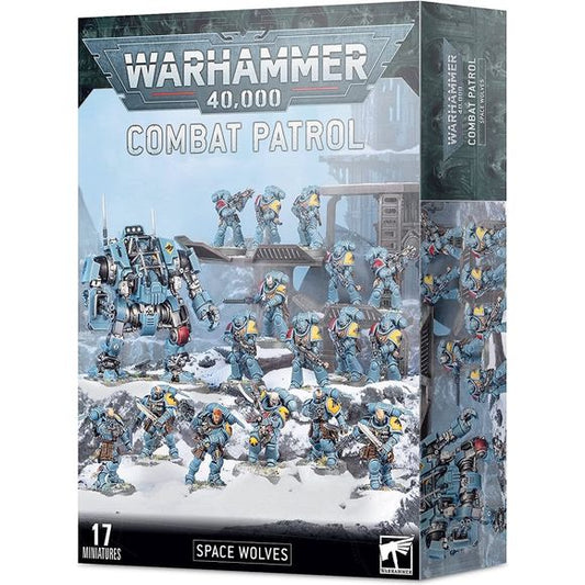 The set includes the following multipart plastic units:

- 1 Primaris Lieutenant (supplied with a Citadel 40mm Round Base)
- 1 Invictor Tactical Warsuit (supplied with a Citadel 90mm Round Base)
- 10 Primaris Intercessors (10 miniatures, each supplied with a Citadel 32mm Round Base)
- 5 Primaris Reivers (5 miniatures, each supplied with a Citadel 32mm Round Base. Can instead be assembled as Hounds of Morkai.)
- 2 Space Wolves Primaris Upgrade Frames