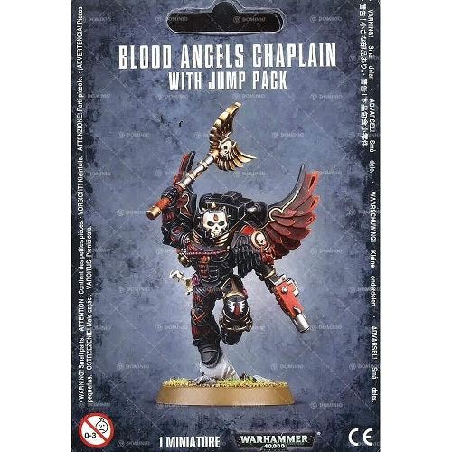 This kit contains all the components necessary to assemble on Blood Angels Chaplain with Jump Pack. Supplied with one Citadel 32mm Round base.