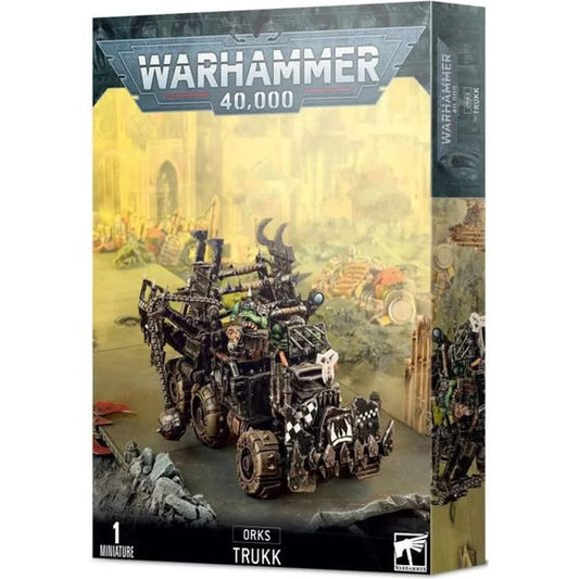 This box set contains one multi-part plastic Ork Trukk