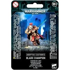 This kit is comprised of 19 plastic components, with which you can assemble one Blade Champion model. This model is supplied with one Citadel 40mm round base. This miniature is supplied unpainted and requires assembly – we recommend using Citadel Plastic Glue and Citadel paints.