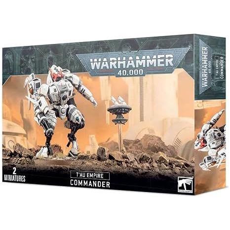 This multi-part plastic kit builds one T'au Commander