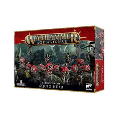 This kit features everything you need to build a herd of 10 squigs. This kit is supplied in 77 components and contains 12 x 25mm round bases.

These miniatures are supplied unpainted and require assembly.