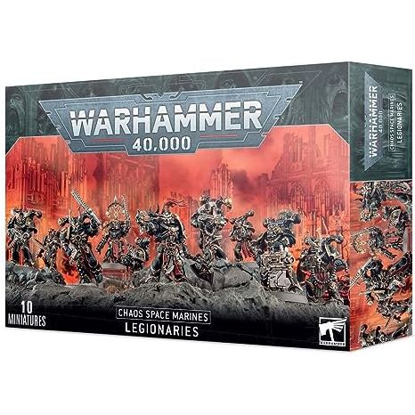 This multipart plastic kit allows you to build 10 Chaos Space Marine Legionaries