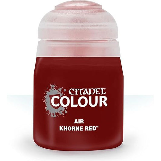This paint pot contains .8 fl oz of Khorne Red. This watercolor based paint is intended to be used with an airbrush.