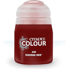 This paint pot contains .8 fl oz of Khorne Red. This watercolor based paint is intended to be used with an airbrush.