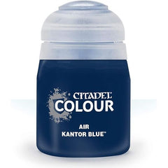 This paint pot contains .8 fl oz of Kantor Blue. This watercolor based paint is intended to be used with an airbrush.