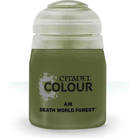 This paint pot contains .8 fl oz of Deathworld Forest. This watercolor based paint is intended to be used with an airbrush.