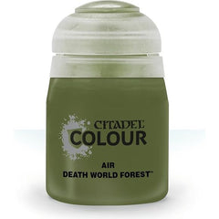 This paint pot contains .8 fl oz of Deathworld Forest. This watercolor based paint is intended to be used with an airbrush.