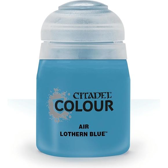This paint pot contains .8 fl oz of Lothern Blue. This watercolor based paint is intended to be used with an airbrush.