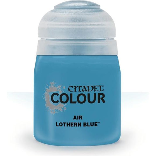 This paint pot contains .8 fl oz of Lothern Blue. This watercolor based paint is intended to be used with an airbrush.