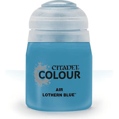 This paint pot contains .8 fl oz of Lothern Blue. This watercolor based paint is intended to be used with an airbrush.