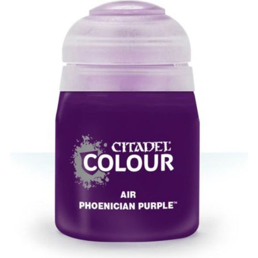 This paint pot contains .8 fl oz of Phoenician Purple. This watercolor based paint is intended to be used with an airbrush.