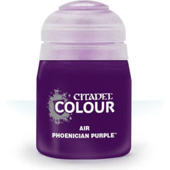 This paint pot contains .8 fl oz of Phoenician Purple. This watercolor based paint is intended to be used with an airbrush.