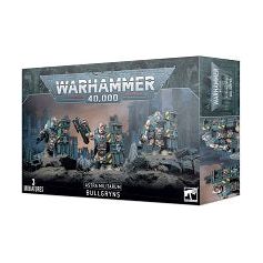 This kit can alternatively build three gun-toting Ogryns, or it can be used to build Nork Deddog or an Ogryn Bodyguard, as well as two Ogryns or Bullgryns.

This kit comprises 121 plastic components, and is supplied with 3x Citadel 40mm Round Bases. These miniatures are supplied unpainted and require assembly – we recommend using Citadel Plastic Glue and Citadel Colour paints.