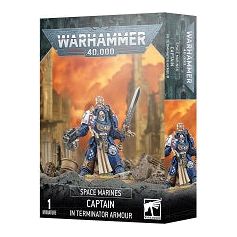 This multipart plastic kit builds one Captain in Terminator Armour