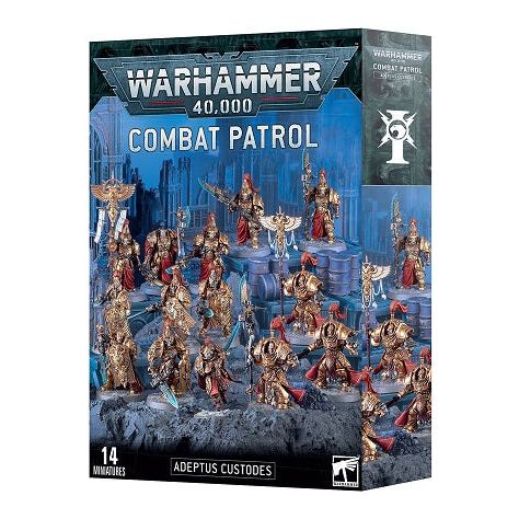 This set includes the following multipart plastic models:
- 1x Blade Champion
- 3x Allarus Custodians
- 5x Custodian Guard
- 5x Custodian Wardens