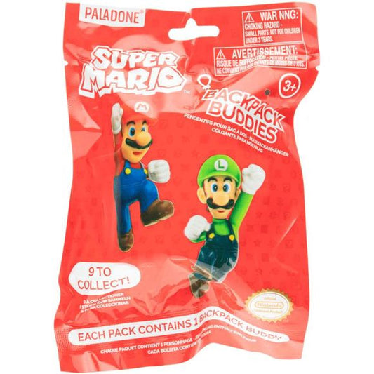 Your favorite Mario Characters are here to join you on your adventures as these blind bag key chains! With nine different character figures to collect, these key chains are the perfect way to bring the world of Super Mario to your backpack, keys, or purse! Which one will you get? It's a surprise!