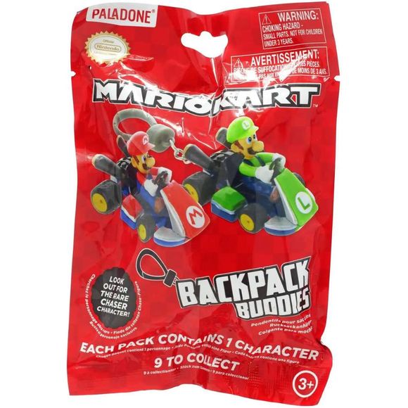 Your favorite Mario Characters are here to join you on your adventures as these blind bag key chains! With nine different character figures to collect, these key chains are the perfect way to bring the world of Super Mario to your backpack, keys, or purse! Which one will you get? It's a surprise!