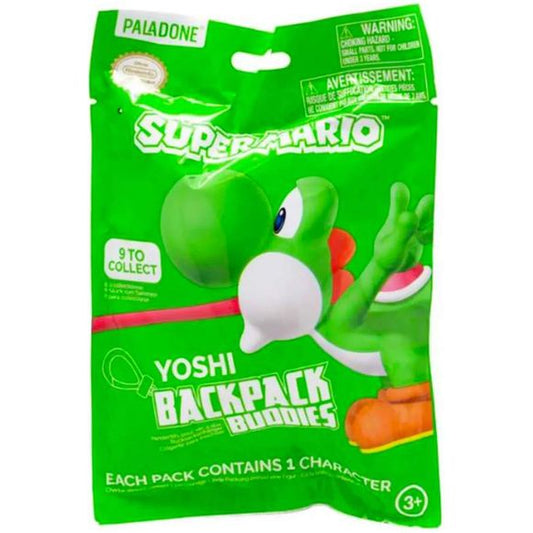 Your favorite Nintendo dinosaur is here to join you on your adventures as these blind bag key chains! With nine different colored Yoshi figures to collect, these key chains are the perfect way to bring the world of Super Mario to your backpack, keys, or purse! Which one will you get? It's a surprise!