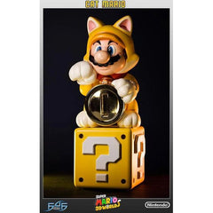 This statue has no edition number, and was a replacement and is in NEW and UNOPENED condition. 

In Super Mario 3D World, Mario can transform into the cute and furry Cat Mario by grabbing one of the Lucky Bell or Super Bell Power Ups. He gets a host of new skills, from the ability to scamper up walls with his claws to a speed boost as he runs along on all fours.

First 4 Figures is happy to power-up our Super Mario collection with the adorable Cat Mario. Clutching a shiny, golden Coin in one paw and with th