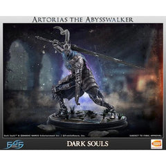 This statue has no edition number, and was a replacement and is in new and unopened condition. 

Once as part of the Four Knights of Lord Gwyn. Artorias, has unmatched skills wielding a greatsword and the ability to traverse The Abyss. However eventually overwhelmed by The Abyss, Artorias heroically sacrificed himself to save his loyal companion Sif. Having lost his sanity, the knight moves about in an untamed manner as he howls beneath the blue shroud of his helm.

First 4 Figures is proud to present Artor