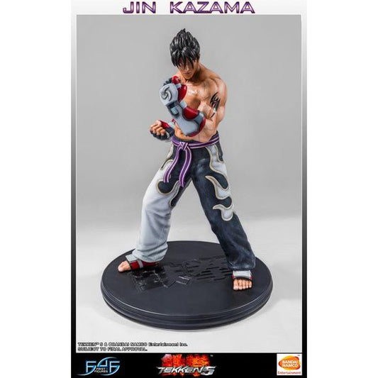 This statue has no edition number, and was a replacement and is in new and unopened condition. 

Being cast in high-quality polystone, every detail on Jin Kazama has been captured perfectly, and is finished with a detailed hand-painted finish. A great deal of extra detail has also been added to Jin Kazama’s character, including beads of sweat on his body. At ¼ scale, Jin Kazama stands an imposing 19 inches tall.