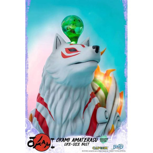 First 4 Figures Okami Amaterasu Life Size Bust (Exclusive Edition) 1/1 Scale Resin Statue