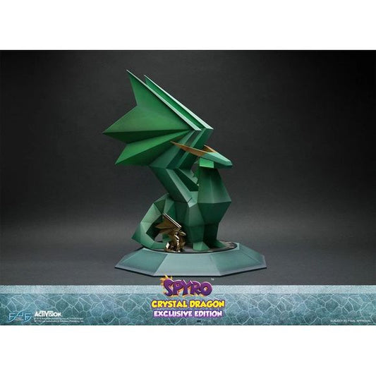 First 4 Figures is proud to present the highly anticipated Crystal Dragon Exclusive Edition statue.

With the exclusion of Spyro, Gnasty Gnorc turned all of the dragons into crystals because they called him ugly and other nasty terms during an interview with Dragon News Network.

In order to free the dragons, Spyro must step into the statue's pedestal. There imprisoned dragon breaks free after a flash of bright light.

The Crystal Dragon statues are one of the main collectibles in the Spyro the Dragon games