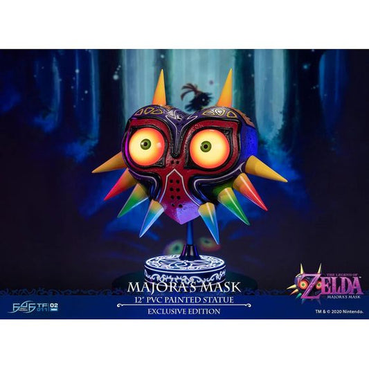 This statue has no edition number, and was a sample and is in new and unopened condition. 

First 4 Figures is proud to introduce their latest PVC collectible, The Legend of Zelda: Majora's Mask – Majora's Mask PVC statue Exclusive Edition!

Similar to the best-selling life-size resin replica, this PVC version also features the same textured details and vibrant colors the mask is known for. Moreover, due to its smaller scale, we are now able to make this piece wall mountable via a slot at the back.

Like th