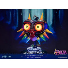 This statue has no edition number, and was a sample and is in new and unopened condition. 

First 4 Figures is proud to introduce their latest PVC collectible, The Legend of Zelda: Majora's Mask – Majora's Mask PVC statue Exclusive Edition!

Similar to the best-selling life-size resin replica, this PVC version also features the same textured details and vibrant colors the mask is known for. Moreover, due to its smaller scale, we are now able to make this piece wall mountable via a slot at the back.

Like th