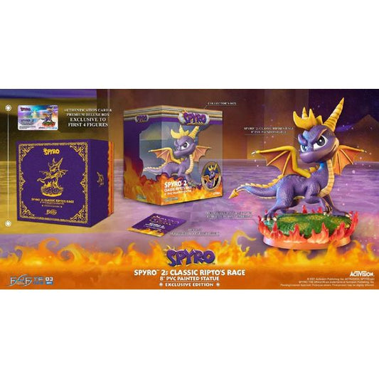 First 4 Figures Spyro 2 Classic Ripto's Rage Exclusive Edition 8" PVC Statue