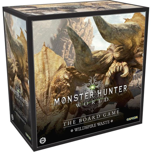 Members of the Fifth Fleet, prepare for the ultimate tabletop monster hunting experience. In a world teeming with massive monsters, every battle is a boss battle!In this cooperative arena combat board game for 1-4 players set in an open world, itâ€™s not you who dictates the flow of battle, but the monster you hunt â€” and each one is wildly different.Tasked with protecting the Astera basecamp, you must track down and slay the fearsome creatures roaming the New World. Use the loot collected from your fallen