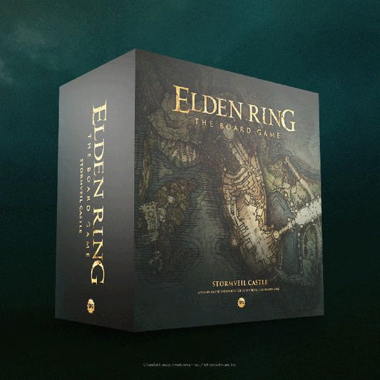 Inspired by the award-winning video game, Elden Ring: Stormveil Castle is a standalone co-operative board game in which 1-4 players explore a vast world of ancient treasures, forgotten secrets, and deadly adversaries.

This game puts players into the role of a Tarnished, recently returned to the Lands Between. Teams of up to four players must strategise together to survive deadly combat, explore the grim landscape for treasure, and clash against the fierce Godrick the Grafted in a climactic battle to rememb