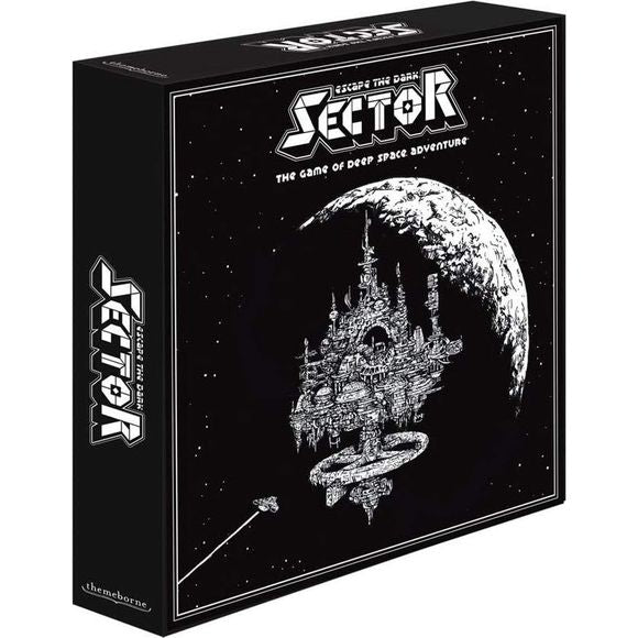 The second game in the Escape the Dark series, Escape the Dark Sector is a simple sci-fi adventure game with a focus on atmosphere, storytelling, and player cooperation - perfect for newcomers to tabletop gaming.

Playing as the crew of an impounded starship, you find yourselves confined to the detention block of a vast space station. Using a variety of advanced gear and weaponry, embark on a desperate mission to find your ship and blast your way home.

Can YOU escape the dark?
