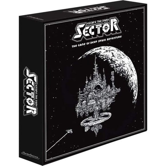 The second game in the Escape the Dark series, Escape the Dark Sector is a simple sci-fi adventure game with a focus on atmosphere, storytelling, and player cooperation - perfect for newcomers to tabletop gaming.

Playing as the crew of an impounded starship, you find yourselves confined to the detention block of a vast space station. Using a variety of advanced gear and weaponry, embark on a desperate mission to find your ship and blast your way home.

Can YOU escape the dark?