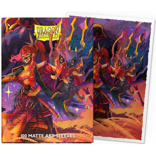 The Fallen let players revel in the gorgeous Japanese art and unleash their inner demon on their opponent. The new Dragon Shield Matte Art Sleeves feature gorgeous art by Japanese artist Ryo Kamei, known for his Magic: The Gathering art among other things.
Dragon Shield Standard Art Sleeves are printed directly on the sleeve and do not peel or split.
Matte Art Sleeves combine the textured matte back with stunning artwork while maintaining superior handling capabilities.
A perfect mix of durability and shuff