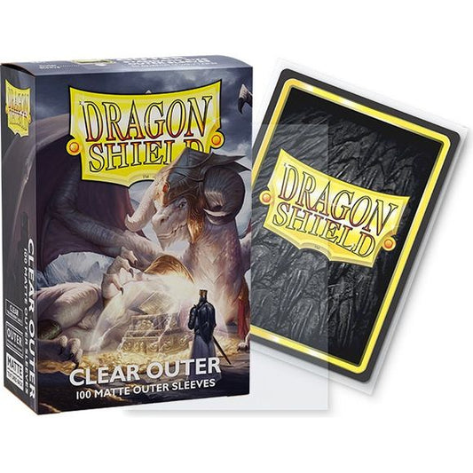 Fits over standard size cards 63x88mm sleeved in regular Dragon Shield sleeves. The matte textured back ensures an incredible shuffle feel. These sleeves are used as outer sleeves when double-sleeving, triple-sleeving or oversleeving. 100pcs.