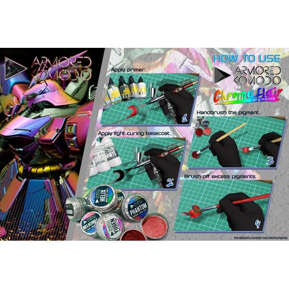 Armored Komodo ArKom Basic Chromaflair Amaranth Pigment | Galactic Toys & Collectibles